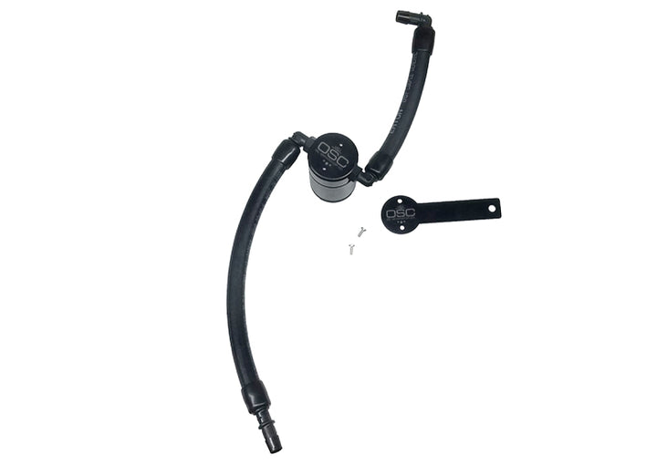 J&L 2019-2024 Dodge Ram 1500 5.7L Oil Separator 3.0 Passenger Side - Black Anodized - Bull Strap