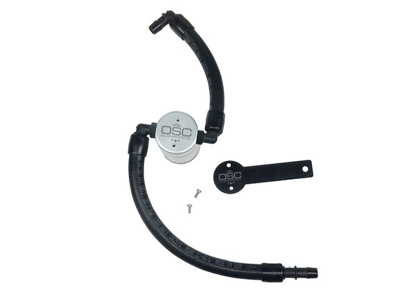 J&L 2019-2024 Dodge Ram 1500 5.7L Oil Separator 3.0 Passenger Side - Clear Anodized - Bull Strap