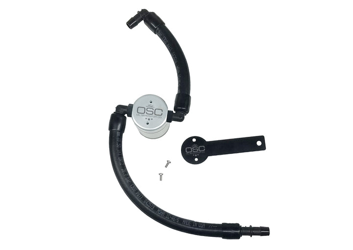 J&L 2019-2024 Dodge Ram 1500 5.7L Oil Separator 3.0 Passenger Side - Clear Anodized - Bull Strap