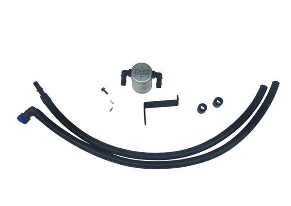 J&L 2019-2024 Ford Ranger 2.3L Driver Side Oil Separator 3.0 - Clear Anodized - Bull Strap