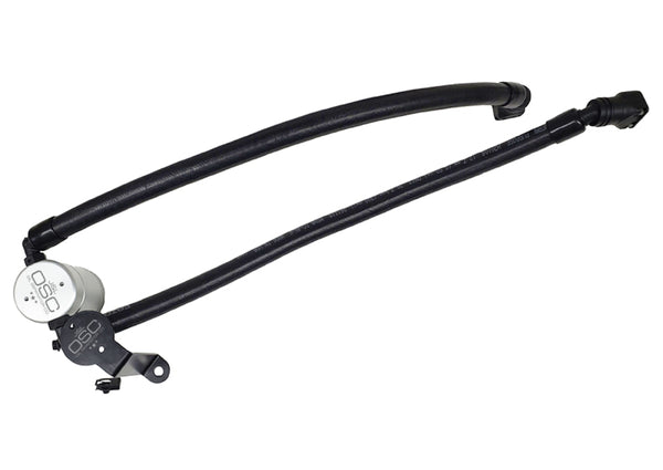 J&L 2020-2025 Ford Explorer 3.0L EcoBoost Oil Separator 3.0 Passenger Side - Clear Anodized - Bull Strap