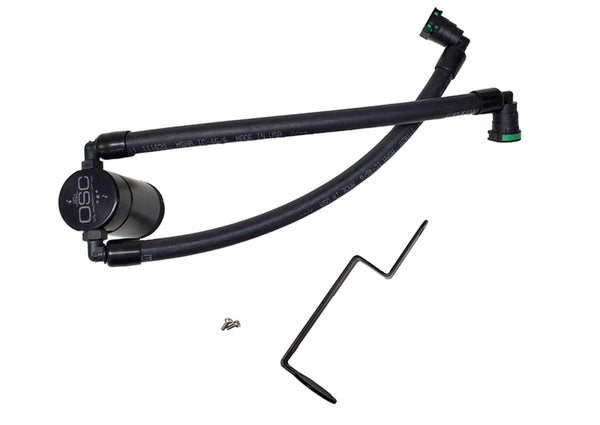 J&L 2021-2024 Ford Bronco 1.5L EcoBoost Passenger Side Oil Separator 3.0 - Black Anodized - Bull Strap