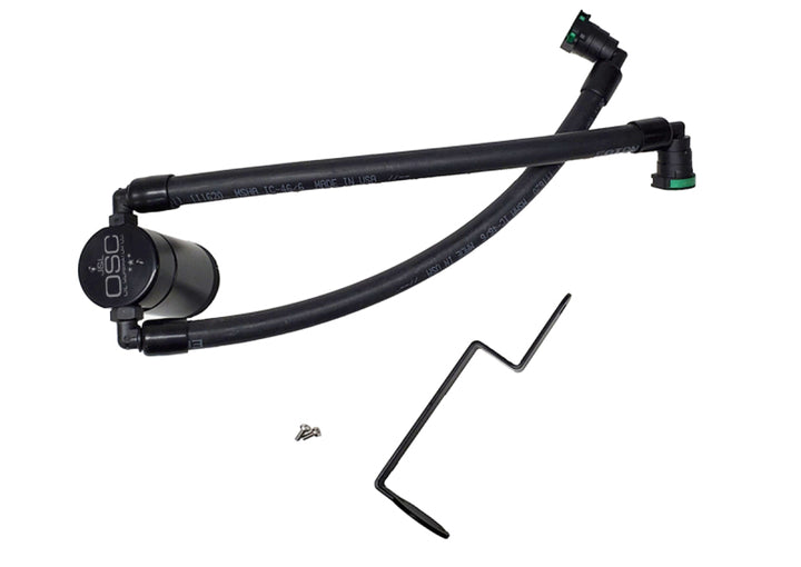 J&L 2021-2024 Ford Bronco 1.5L EcoBoost Passenger Side Oil Separator 3.0 - Black Anodized - Bull Strap