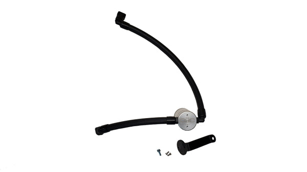 J&L 2021-2025 Ford Bronco 2.7L 3.0 Oil Separator Passenger Side- Clear Anodized - Bull Strap