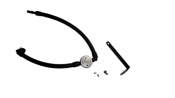 J&L 2021.5-2024 Ford Bronco 2.3L EcoBoost Oil Separator 3.0 Passenger Side - Clear Anodized - Bull Strap