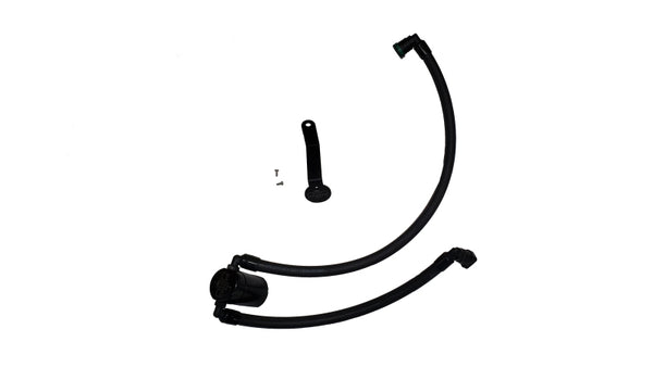 J&L 2024-2025 Ford Mustang 5.0L Oil Separator 3.0 PCV Side - Black Anodized - Bull Strap