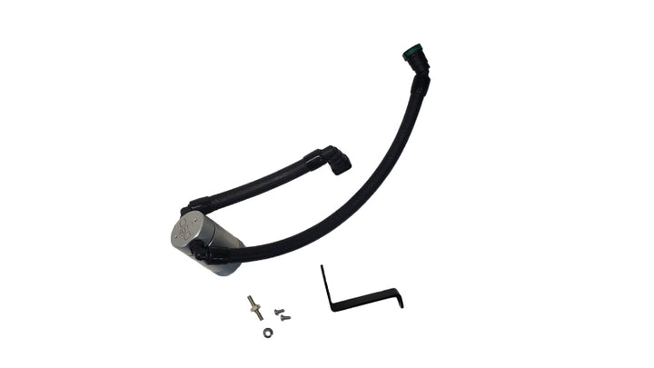 J&L 2024-2025 Ford Mustang GT w/ Whipple Supercharger Oil Separator 3.0 PCV Side - Clear Anodize - Bull Strap