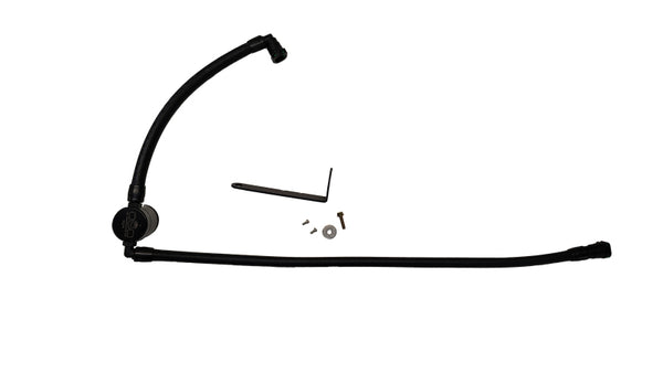 J&L 2025 Ford Transit 150/250/350 3.5L Oil Separator - Black Anodized - Bull Strap