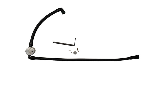 J&L 2025 Ford Transit 150/250/350 3.5L Oil Separator - Clear Anodized - Bull Strap