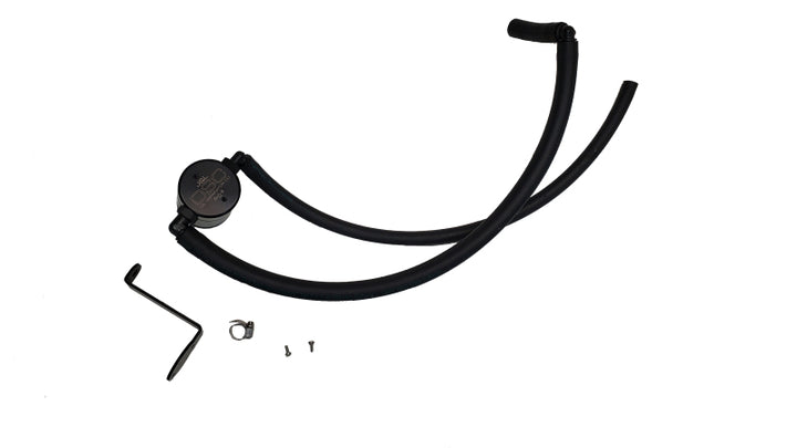 J&L 22-25 Hyundai Elantra N 2.0L Oil Separator 3.0 Passenger Side - Black Anodized - Bull Strap