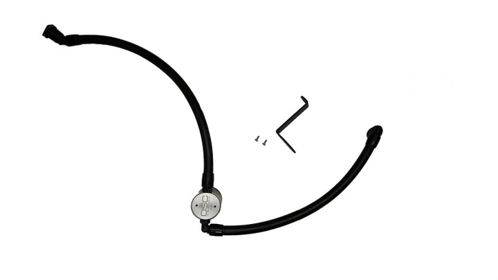 J&L 23-25 Ford Ecoboost 2.0 Oil Separator PCV Side - Clear Anodized - Bull Strap