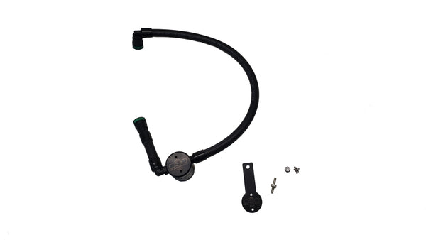 J&amp;L 16-25 Dodge Durango / Jeep Grand Cherokee 3.6L Oil Separator 3.0 Passenger Side - Black Anod - Bull Strap