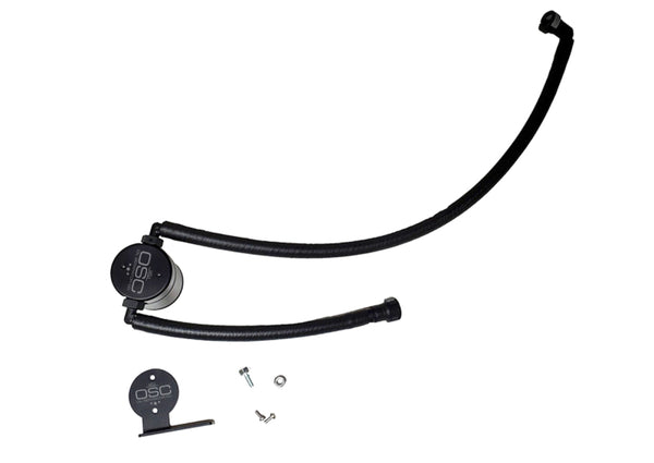 J&amp;L 20-25 Chevrolet Corvette 6.2L LT2 Targa Top Passenger Side Oil Separator 3.0 - Black Anodize - Bull Strap