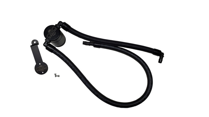 J&amp;L 2021-2025 Jeep Wrangler 392 Oil Separator 3.0 Passenger Side - Black Anodized - Bull Strap