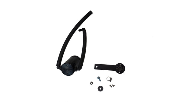 J&amp;L 2022-2026 Nissan Frontier 3.8L V6 Passenger Side Oil Separator 3.0 - Black Anodized - Bull Strap