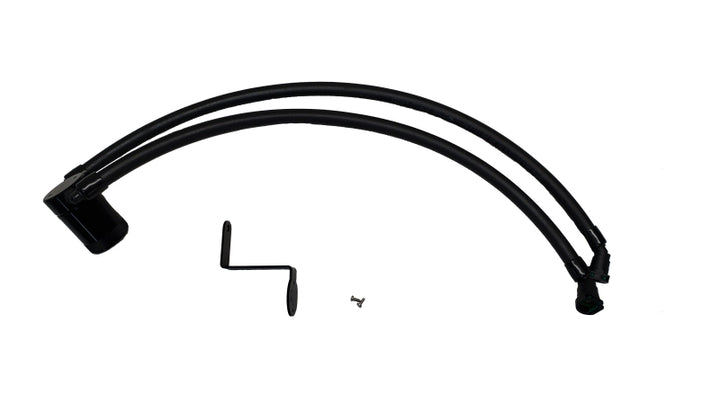 J&amp;L 22-25 Ford Bronco Raptor 3.0L EcoBoost PCV Side Oil Separator 3.0 - Black Anodized - Bull Strap