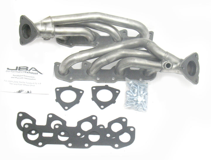 JBA 00-04 Toyota 4.7L V8 1-1/2in Primary Raw 409SS Cat4Ward Header - Bull Strap