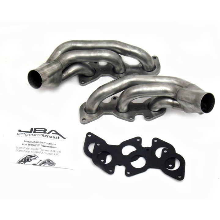 JBA 03-09 Toyota 4.0L V6 w/o A.I.R. 1-1/2in Primary Raw 409SS Cat4Ward Header - Bull Strap