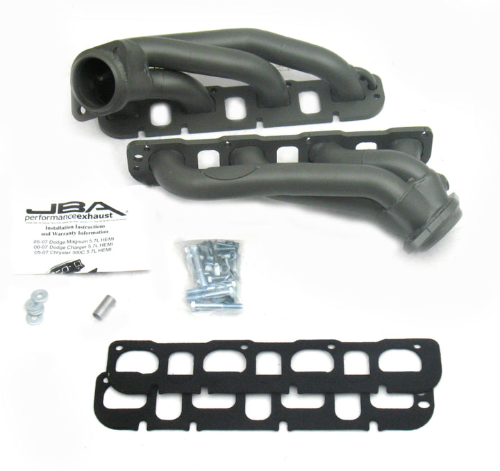 JBA 09-20 Chrysler 5.7L HEMI 1-3/4in Primary Ti Ctd Cat4Ward Header - Bull Strap