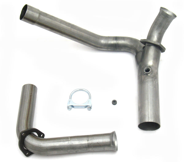 JBA 88-93 GM C/K Pickup 4.3-5.7L 409SS Emissions Legal Mid Pipes - Bull Strap