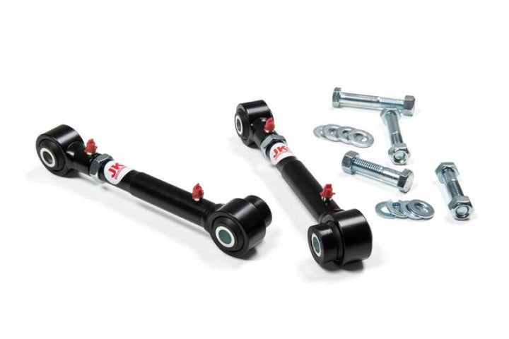 JKS Manufacturing 07-16 Jeep Wrangler JK Rubicon Adjustable Front Sway Bar Links 2.5-6in Lift - Bull Strap