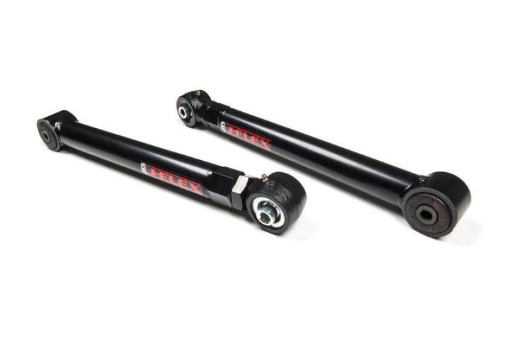 JKS Manufacturing Jeep Wrangler JK Adjustable J-Flex Lower Control Arms - Rear - Bull Strap