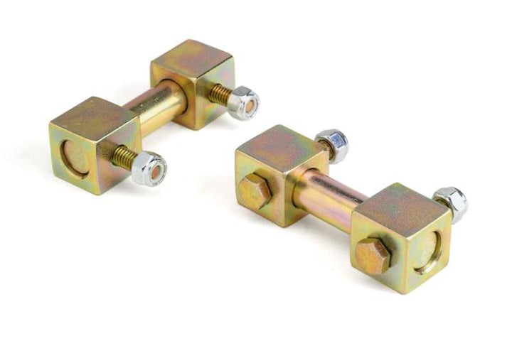 JKS Manufacturing Jeep Wrangler TJ/LJ Lower Shock Bar Pin Eliminator - Front - Bull Strap