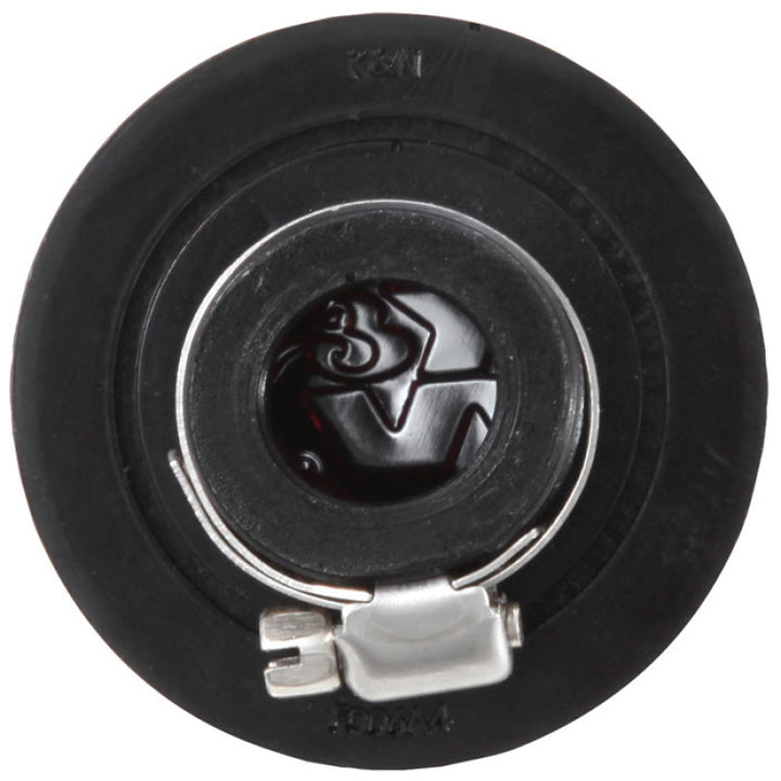 K&N 0.625 inch ID 2 inch OD 1.5 inch H Clamp On Crankcase Vent Filter - Bull Strap