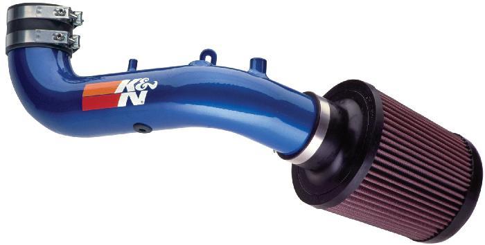 K&N 00-04 Honda Civic Si/Type R Wrinkle Red Typhoon Short Ram Intake - Bull Strap
