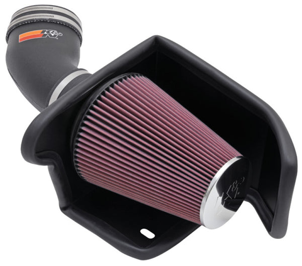 K&N 01-04 Ford Lightning / F150 H/D Performance Intake Kit - Bull Strap