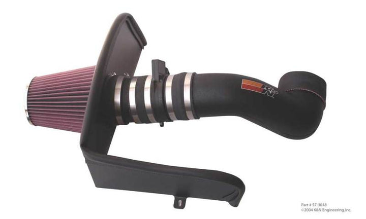 K&N 03-04 Chevrolet Trailblazer V8-5.3L / 03-04 GMC Envoy V8-5.3L Performance Intake Kit - Bull Strap