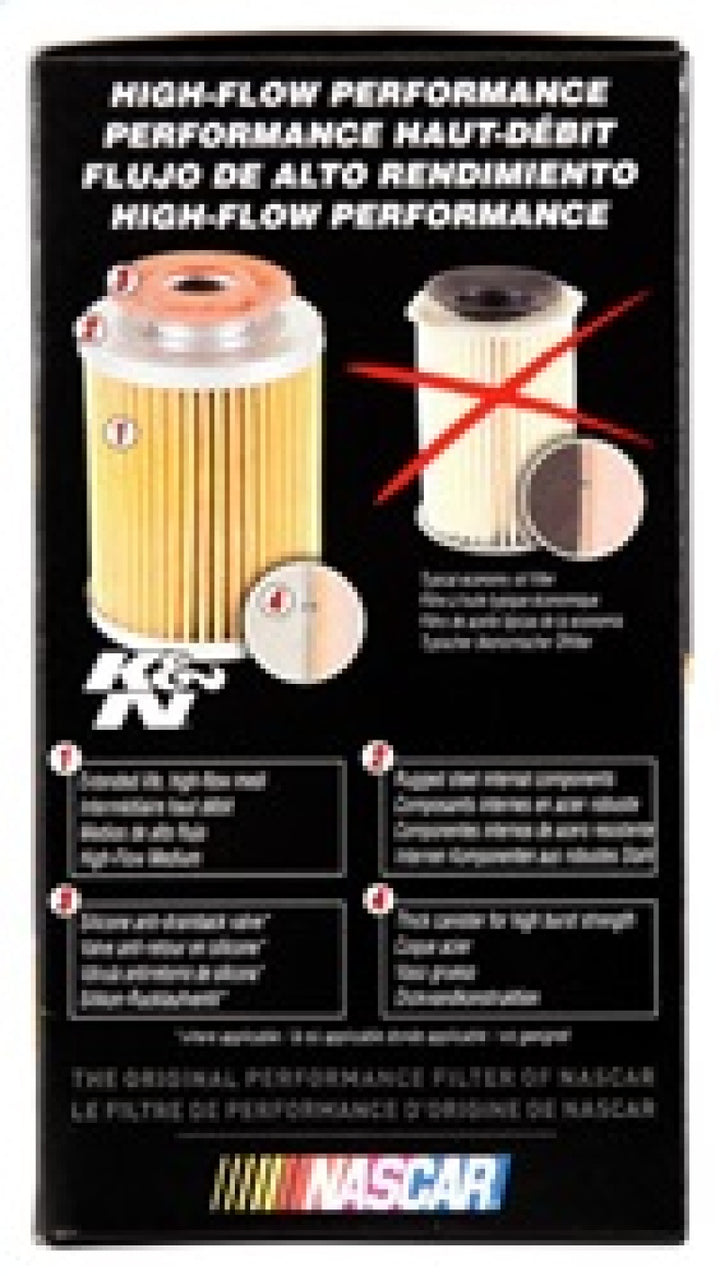 K&N 03-05 Neon SRT-4 / Lotus Elise Performance Gold Oil Filter - Bull Strap