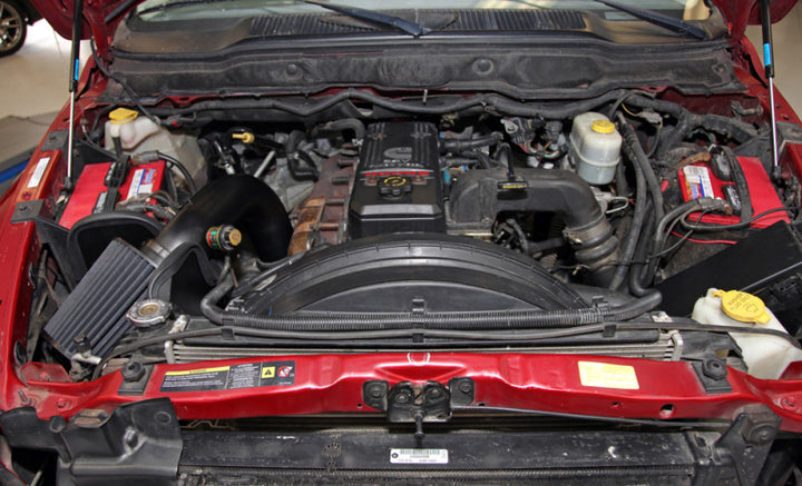 K&N 03-07 Dodge Ram Pickup 2500/3500 5.9L DSL Black Performance Intake Kit - Bull Strap