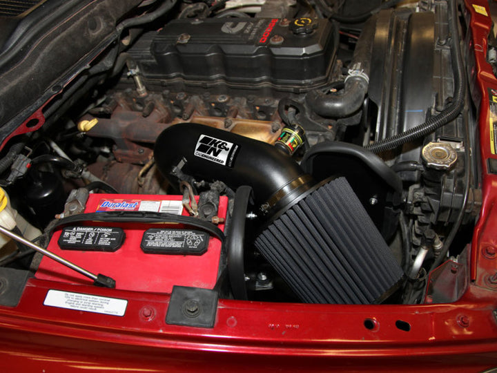 K&N 03-07 Dodge Ram Pickup 2500/3500 5.9L DSL Black Performance Intake Kit - Bull Strap