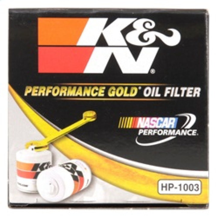 K&N 03-09 Scion tC / 00-05 Celica GT/GT-S Performance Gold Oil Filter - Bull Strap