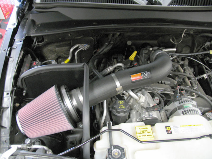K&N 04-07 Jeep Liberty V6-3.7L Performance Intake Kit - Bull Strap