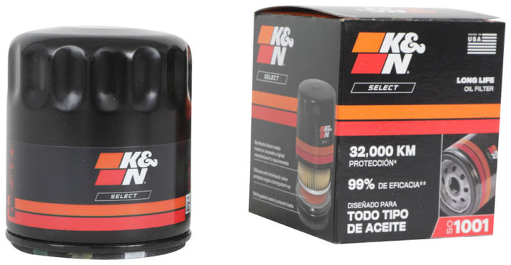 K&N 04-18 Chevrolet Aveo 1.6L L4 / 04-16 Chevrolet Tornado 1.8L L4 Spin-On Oil Filter - Bull Strap