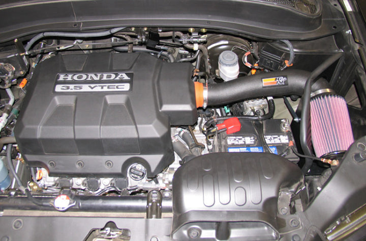 K&N 05-06 Honda Ridgeline V6-3.5L Performance Intake Kit - Bull Strap
