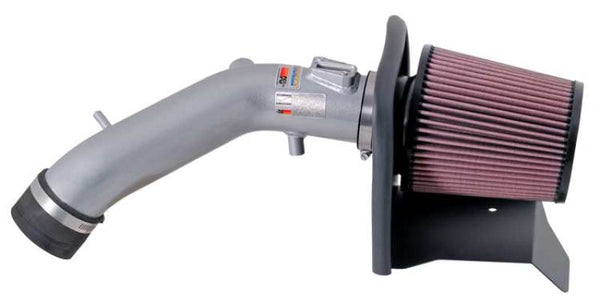 K&N 05-07 Honda Accord L4-2.4L Silver Typhoon Short Ram Intake - Bull Strap