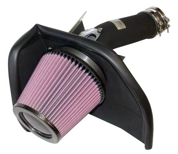 K&N 05-08 LGT Black 69 Series Typhoon Short Ram Intake - Bull Strap