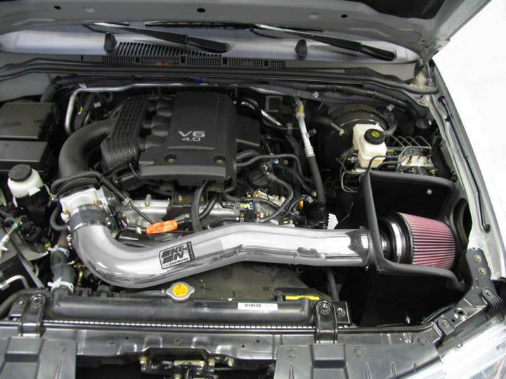 K&N 05-09 Nissan Pathfinder/Xterra/Frontier V6-4.0L 77 Series High Flow Performance Kit - Bull Strap