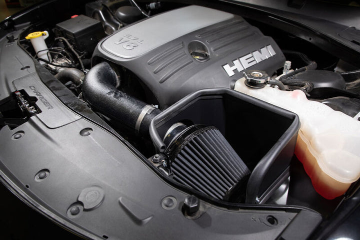 K&N 05-19 Dodge Magnum V8 5.7L/6.1L DRYFLOW Performance Air Intake System - Bull Strap