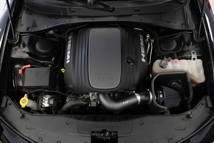 K&N 05-19 Dodge Magnum V8 5.7L/6.1L DRYFLOW Performance Air Intake System - Bull Strap