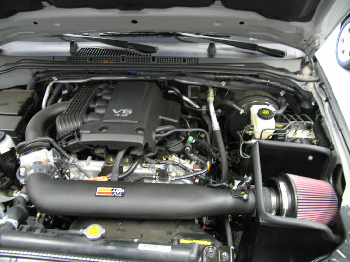 K&N 05 Nissan Pathfinder V6-4.0L Performance Intake Kit - Bull Strap