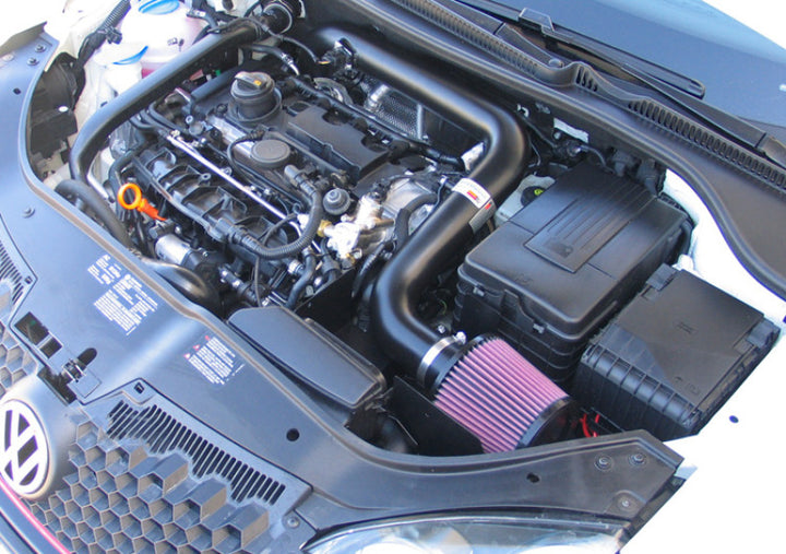 K&N 06-07 VW Jetta GLI / GTI Black Typhoon Short Ram Intake - Bull Strap