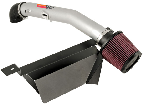 K&N 06-08 Pontiac Solstice / Saturn Sky L4-2.4L Silver Typhoon Short Ram Intake - Bull Strap