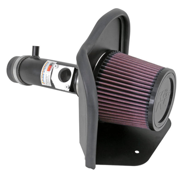 K&N 06-10 Toyota Yaris L4-1.5L Flat Black Typhoon Short Ram Intake - Bull Strap