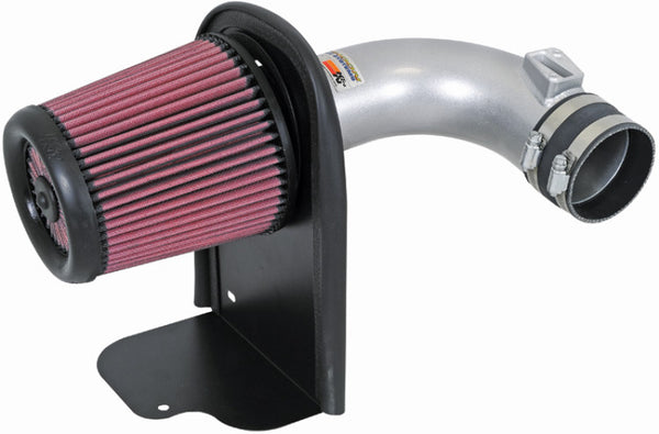 K&N 07-08 Acura RDX L4-2.3L Silver Typhoon Short Ram Intake - Bull Strap