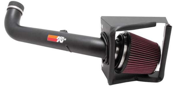 K&N 07-08 Ford F250 SD V8-5.4L Black High Flow Performance Kit - Bull Strap