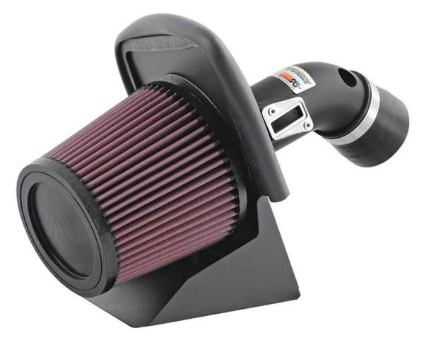 K&N 07-09 Ford Focus L4-2.0L Typhoon Short Ram Intake - Bull Strap